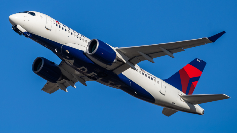 Photo of N114DU - Delta Airlines Airbus A220-100 at BWI on AeroXplorer Aviation Database
