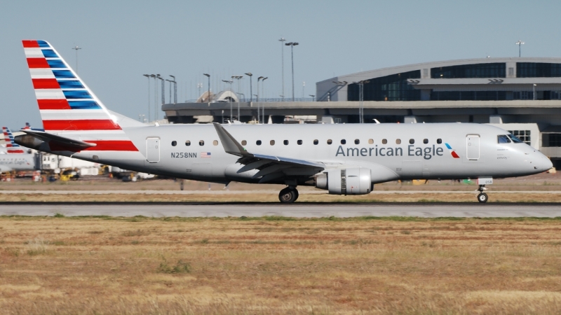 Photo of N258NN - American Eagle Embraer E175 at DFW on AeroXplorer Aviation Database