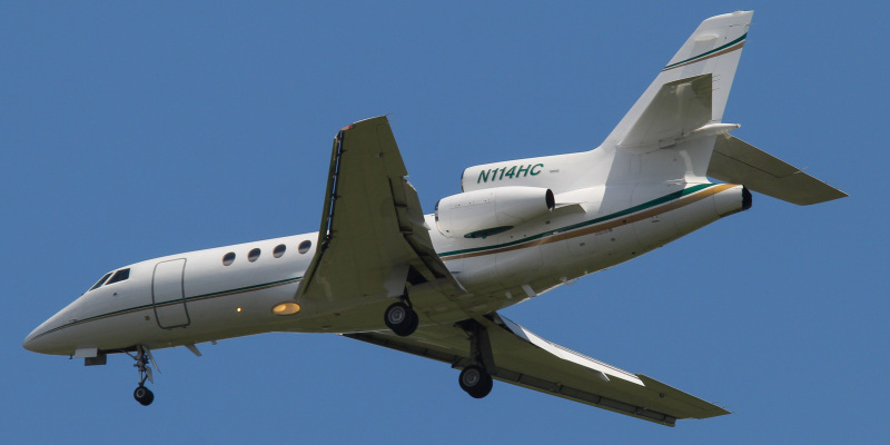 Photo of N114HC - PRIVATE Dassault Falcon 50 at MDT on AeroXplorer Aviation Database