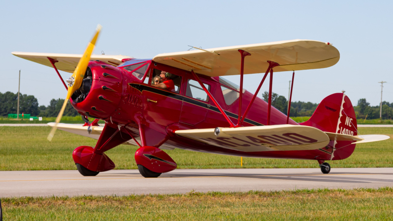 Photo of N14010 - PRIVATE WACO YKC at DLZ on AeroXplorer Aviation Database
