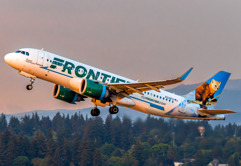 Photo of N328FR - Frontier Airlines Airbus A320neo at PDX on AeroXplorer Aviation Database