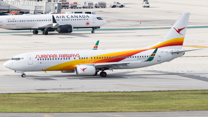 Photo of PZ-TCX - Surinam Airways Boeing 737-800 at MIA on AeroXplorer Aviation Database