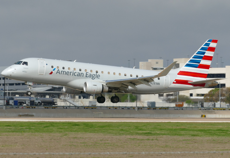 Photo of N281NN - American Eagle Embraer E175 at AUS on AeroXplorer Aviation Database