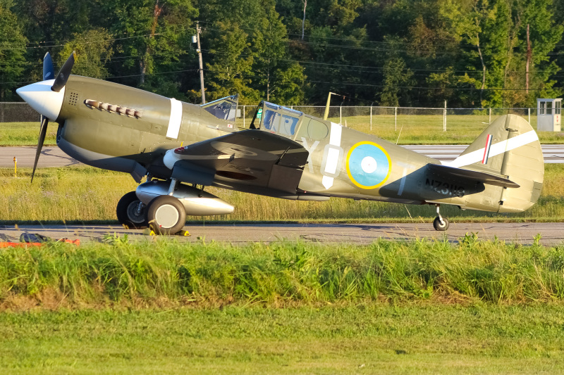 Photo of N5813 - PRIVATE  Curtiss P-40 Warhawk at I69 on AeroXplorer Aviation Database