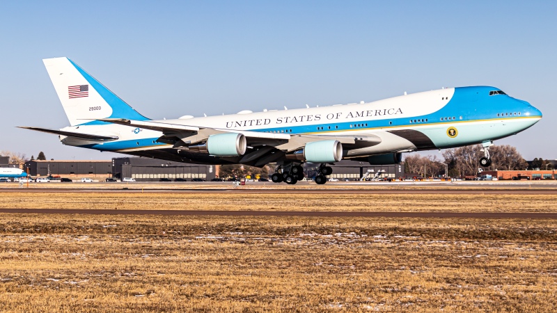 Photo of 92-9000 - USAF - United States Air Force Boeing VC-25A at COS on AeroXplorer Aviation Database