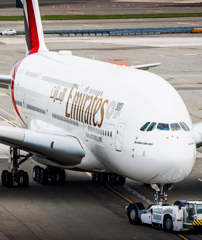Photo of A6-EUW - Emirates Airbus A380-800 at JFK on AeroXplorer Aviation Database