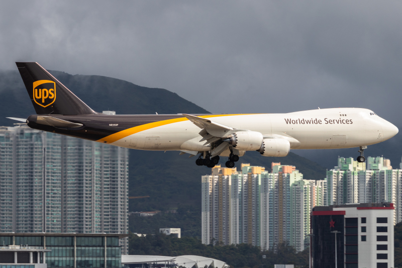 Photo of N614UP - United Parcel Service Boeing 747-8F at HKG on AeroXplorer Aviation Database
