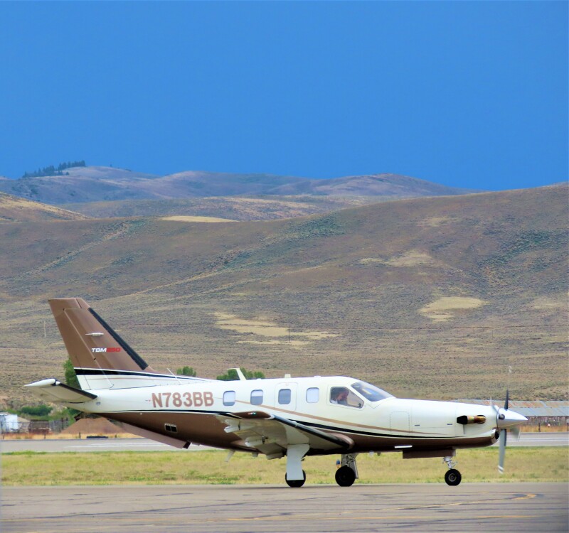 Photo of N783BB - PRIVATE Socata TBM-850 at GUC on AeroXplorer Aviation Database