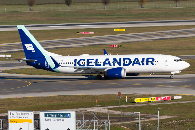 Photo of TF-ICR - Icelandair Boeing 737 MAX 8 at MUC on AeroXplorer Aviation Database
