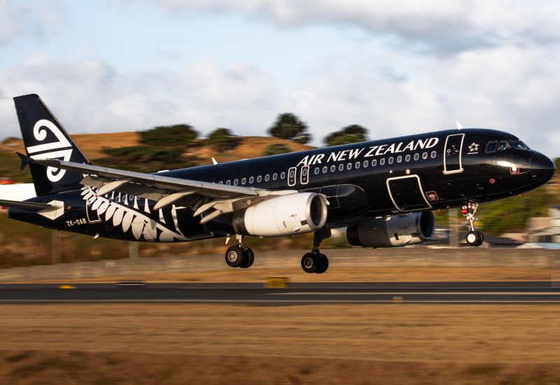 Photo of ZK-OAB - Air New Zealand Airbus A320 at WLG on AeroXplorer Aviation Database