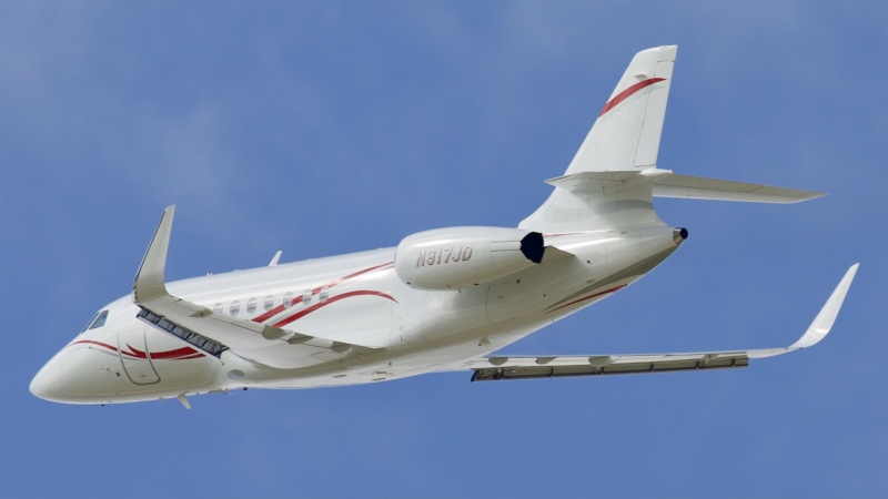 Photo of N917JD - Fly Becky's Air Dassault Falcon 2000EX at IAH on AeroXplorer Aviation Database
