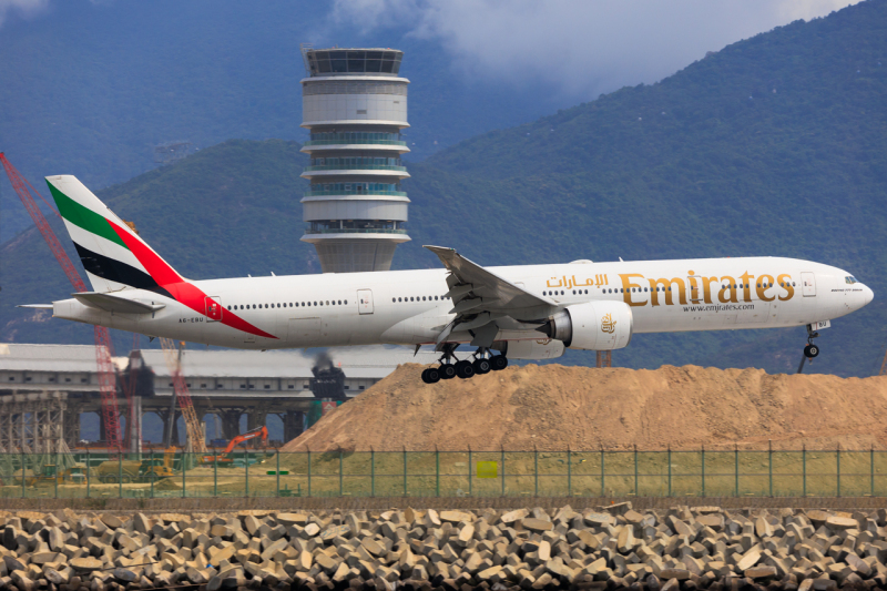 Photo of A6-EBU - Emirates Boeing 777-300ER at HKG on AeroXplorer Aviation Database