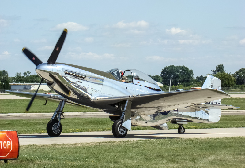 Photo of N151AM - PRIVATE North American P-51 Mustang at OSH on AeroXplorer Aviation Database