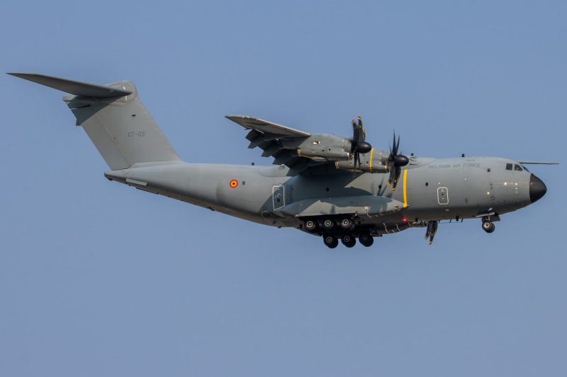 Photo of CT-03 - Belgian Air Force Airbus A400M at MCI on AeroXplorer Aviation Database