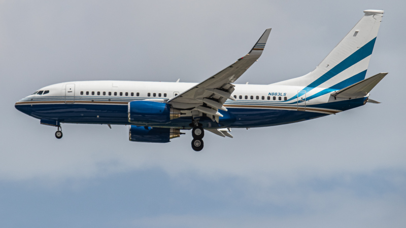 Photo of N883LS - Las Vegas Sands Cooperation Boeing 737-75T(BBJ) at SIN on AeroXplorer Aviation Database