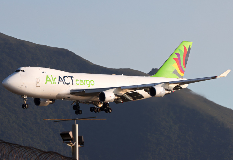Photo of TC-MCT - Air ACT Cargo Boeing 747-400F at HKG on AeroXplorer Aviation Database