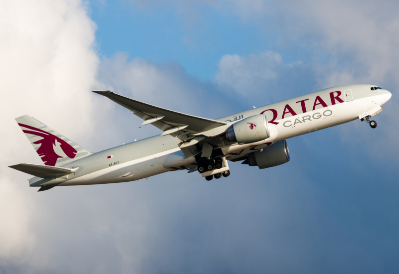 Photo of A7-BFE - Qatar Air Cargo Boeing 777-F at HKG on AeroXplorer Aviation Database