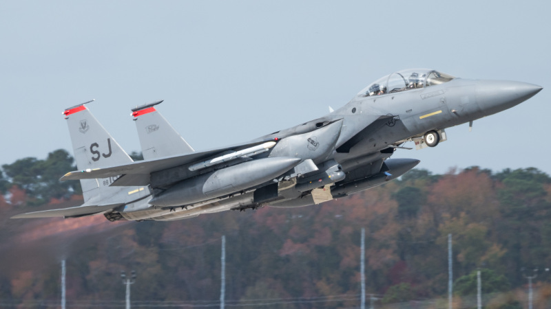 Photo of 88-1687 - USAF - United States Air Force McDonnell Douglas F-15 Eagle at GSB on AeroXplorer Aviation Database