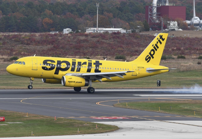 Photo of N522NK - Spirit Airlines Airbus A319 at ACY on AeroXplorer Aviation Database