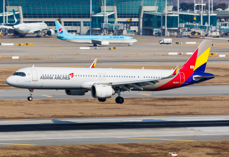 Photo of HL8371 - Asiana Airlines Airbus A321NEO at icn on AeroXplorer Aviation Database