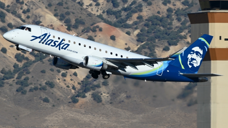 Photo of N656QX - Alaska Airlines Embraer E175 at RNO on AeroXplorer Aviation Database