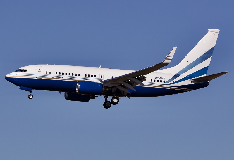 Photo of N108MS - Las Vegas Sands Boeing 737-700BBJ at LAX on AeroXplorer Aviation Database