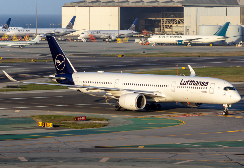 Photo of D-AIXP - Lufthansa Airbus A350-900 at SFO on AeroXplorer Aviation Database