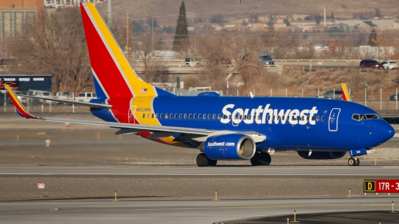 Photo of N903WN - Southwest Airlines Boeing 737-700 at RNO on AeroXplorer Aviation Database