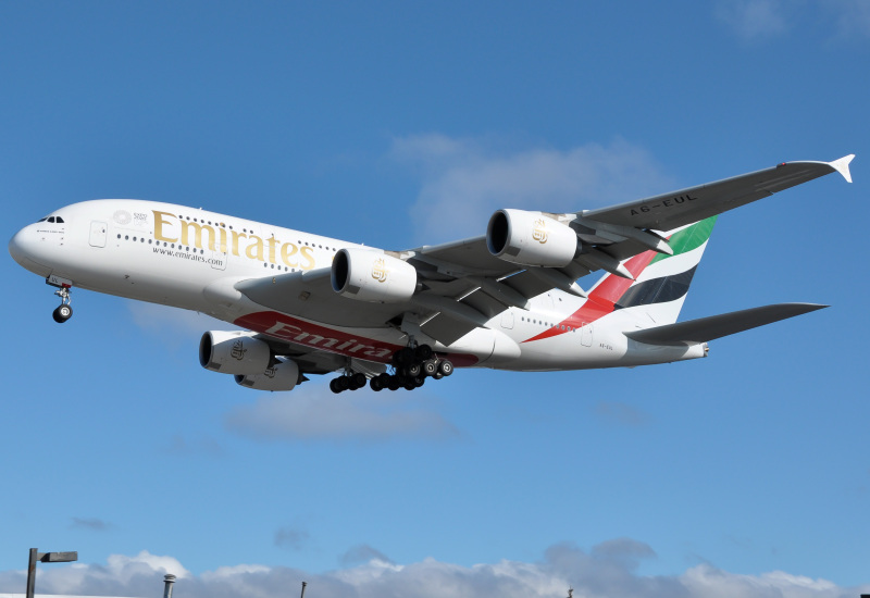Photo of A6-EUL - Emirates Airbus A380-800 at YYZ on AeroXplorer Aviation Database