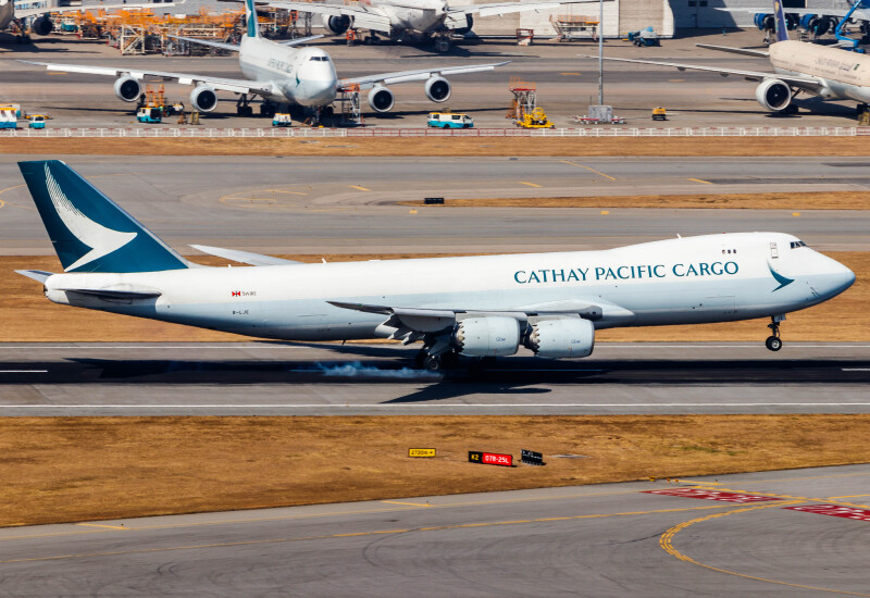 Photo of B-LJE - Cathay Pacific Cargo Boeing 747-8F at HKG on AeroXplorer Aviation Database