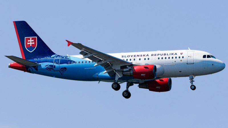 Photo of OM-BYA - slovak republic Airbus A319 at JFK on AeroXplorer Aviation Database