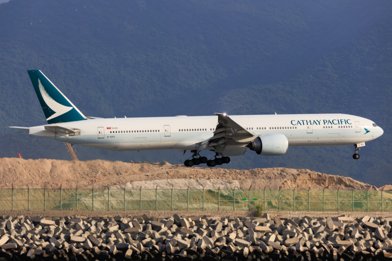 Photo of B-KPU - Cathay Pacific Boeing 777-300ER at HKG on AeroXplorer Aviation Database