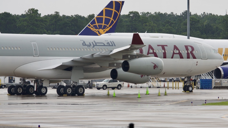 Photo of A7-AAH - Qatar Airways Amiri Flight Airbus A340-300 at IAH on AeroXplorer Aviation Database