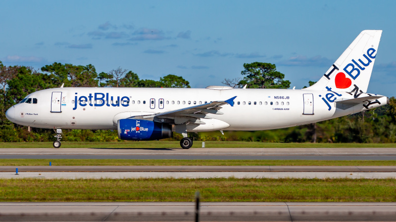 Photo of N586JB - JetBlue Airways Airbus A320 at MCO on AeroXplorer Aviation Database