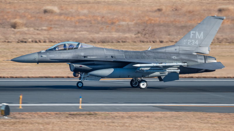 Photo of 87-0234 - USAF - United States Air Force General Dynamics F-16 Fighting Falcon at  on AeroXplorer Aviation Database