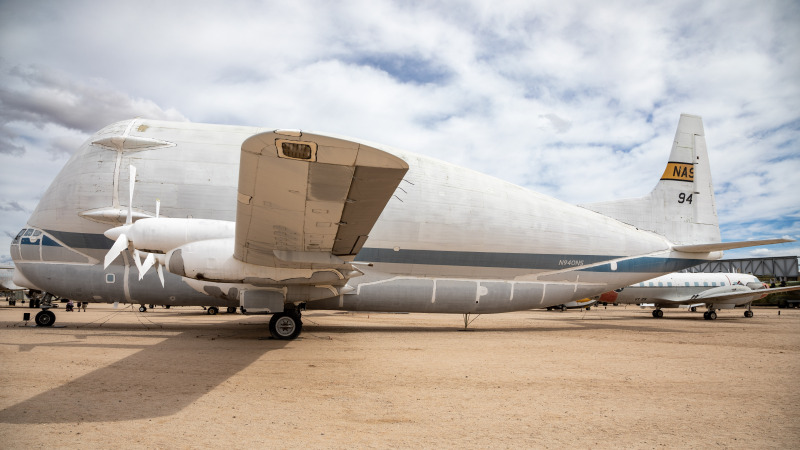 Photo of N940NS - NASA Boeing B-377 SGT Super Guppy Turbine at KDMA on AeroXplorer Aviation Database