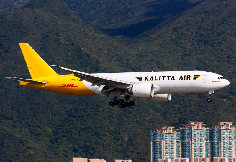 Photo of N772CK - Kalitta Air Boeing 777-F at HKG on AeroXplorer Aviation Database