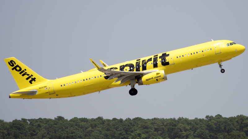 Photo of N683NK - Spirit Airlines Airbus A321-200 at IAH on AeroXplorer Aviation Database