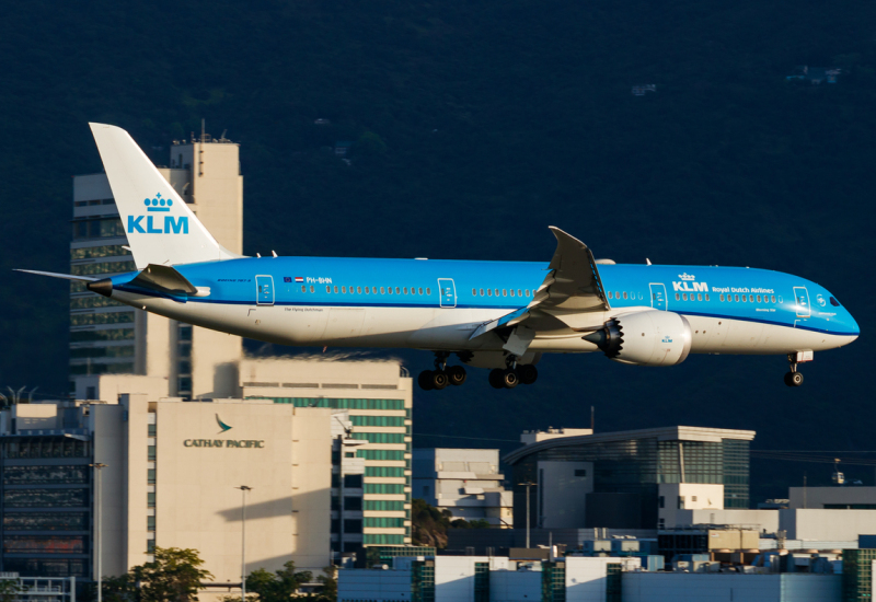 Photo of PH-BHN - KLM Boeing 787-9 at HKG on AeroXplorer Aviation Database