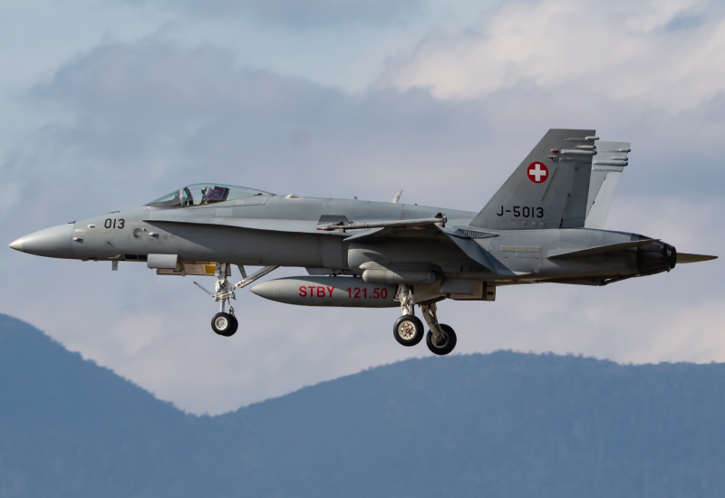 Photo of J-5013 - Swiss Air Force McDonnel Douglas F/A-18 Hornet at LSMP on AeroXplorer Aviation Database