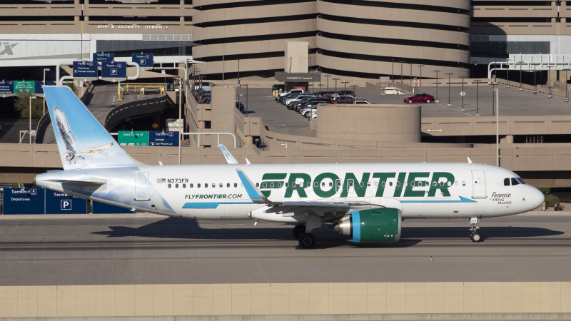 Photo of N373FR - Frontier Airlines Airbus A320NEO at PHX on AeroXplorer Aviation Database