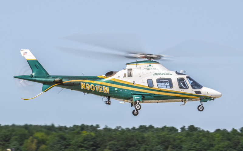 Photo of N901EM - LifeFlight of Maine Agusta Wetland AW139 at BXM on AeroXplorer Aviation Database