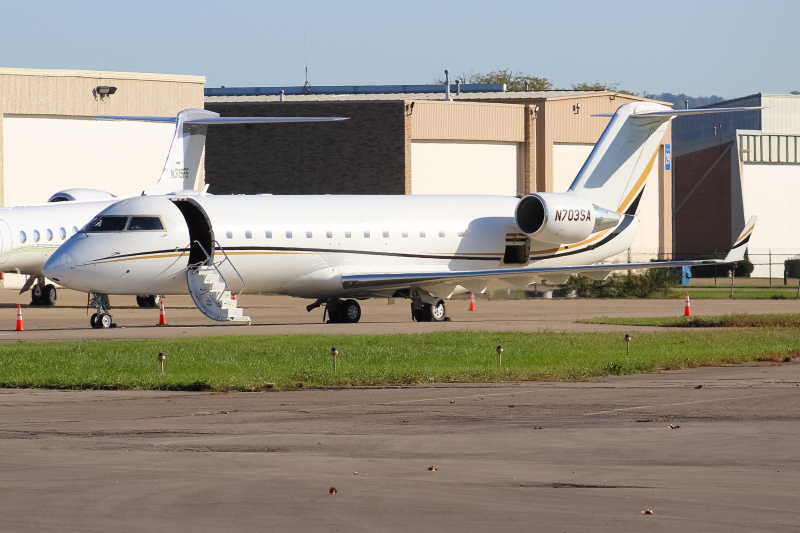 Photo of N703SA - PRIVATE  Mitsubishi CRJ-100 at LUK on AeroXplorer Aviation Database