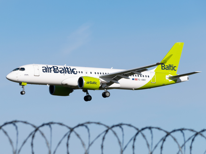 Photo of YL-ABO - Air Baltic Airbus A220-300 at RIX on AeroXplorer Aviation Database