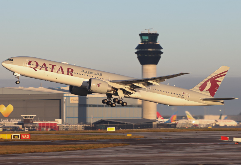 Photo of A7-BAW - Qatar Airways Boeing 777-300ER at MAN on AeroXplorer Aviation Database