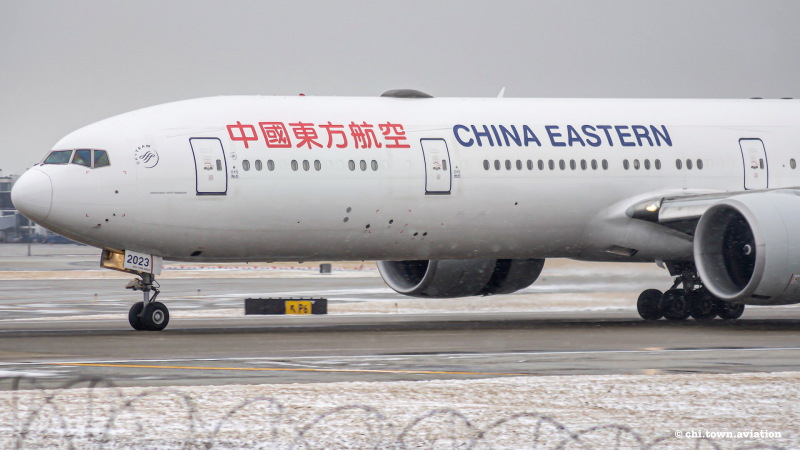 Photo of B-2023 - China Eastern Airlines Boeing 777-300ER at ORD on AeroXplorer Aviation Database