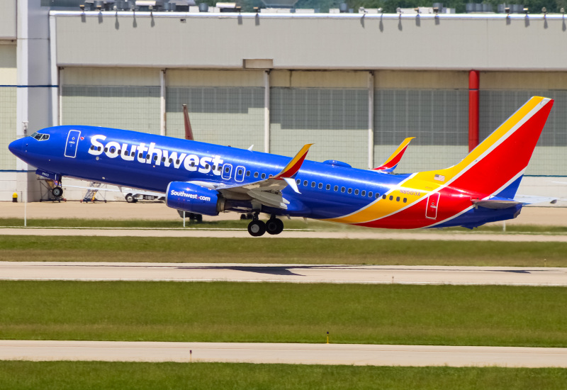 Photo of N8503A - Southwest Airlines Boeing 737-800 at IND on AeroXplorer Aviation Database