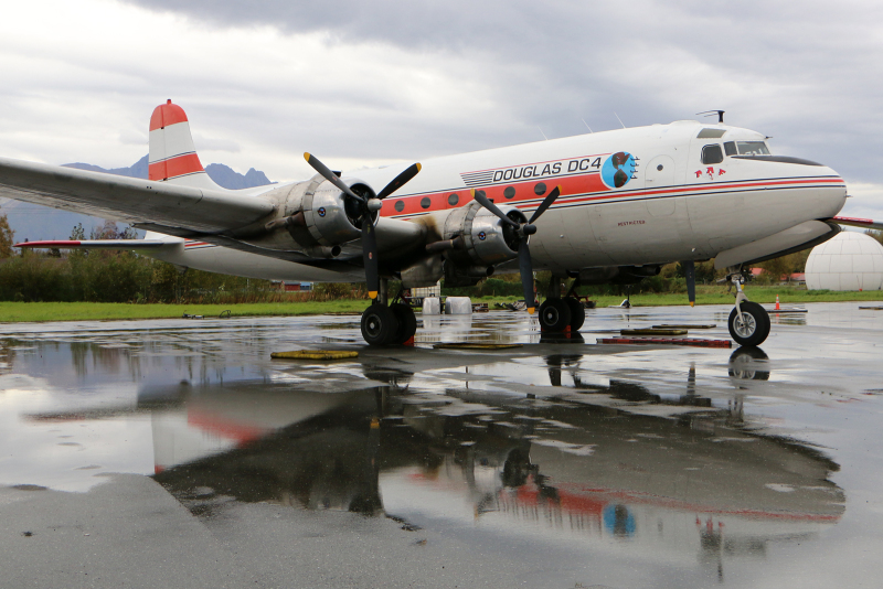 Photo of N3054V - Alaska Air Fuel Douglas C-54D Skymaster at paws on AeroXplorer Aviation Database