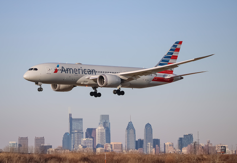 Photo of N814AA - American Airlines Boeing 787-8 at PHL on AeroXplorer Aviation Database
