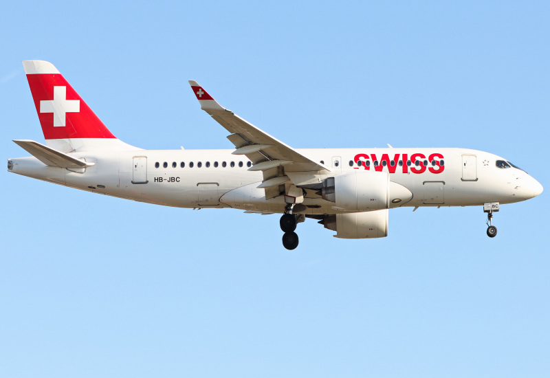 Photo of HB-JBC - Swiss International Air Lines Airbus A220-100 at LHR on AeroXplorer Aviation Database